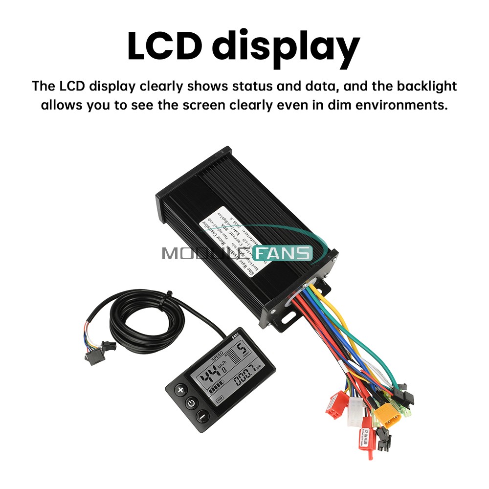 36V 48V 64V 750-1500W Brushless Motor Controller Motor Driver E-Bike S866 Meter