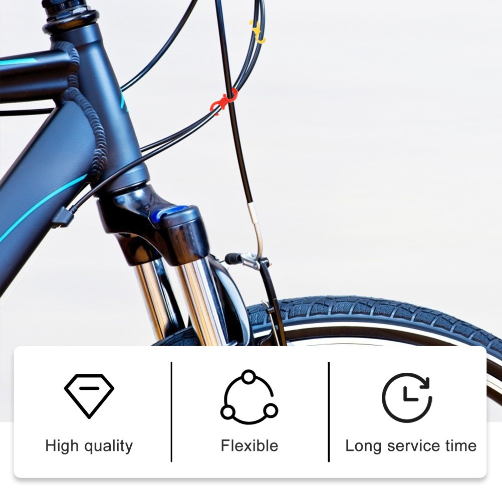 50pcs Wire Clamps Tubing Clips C Shaped Buckle Bike Line Buckle (Mixed Color)