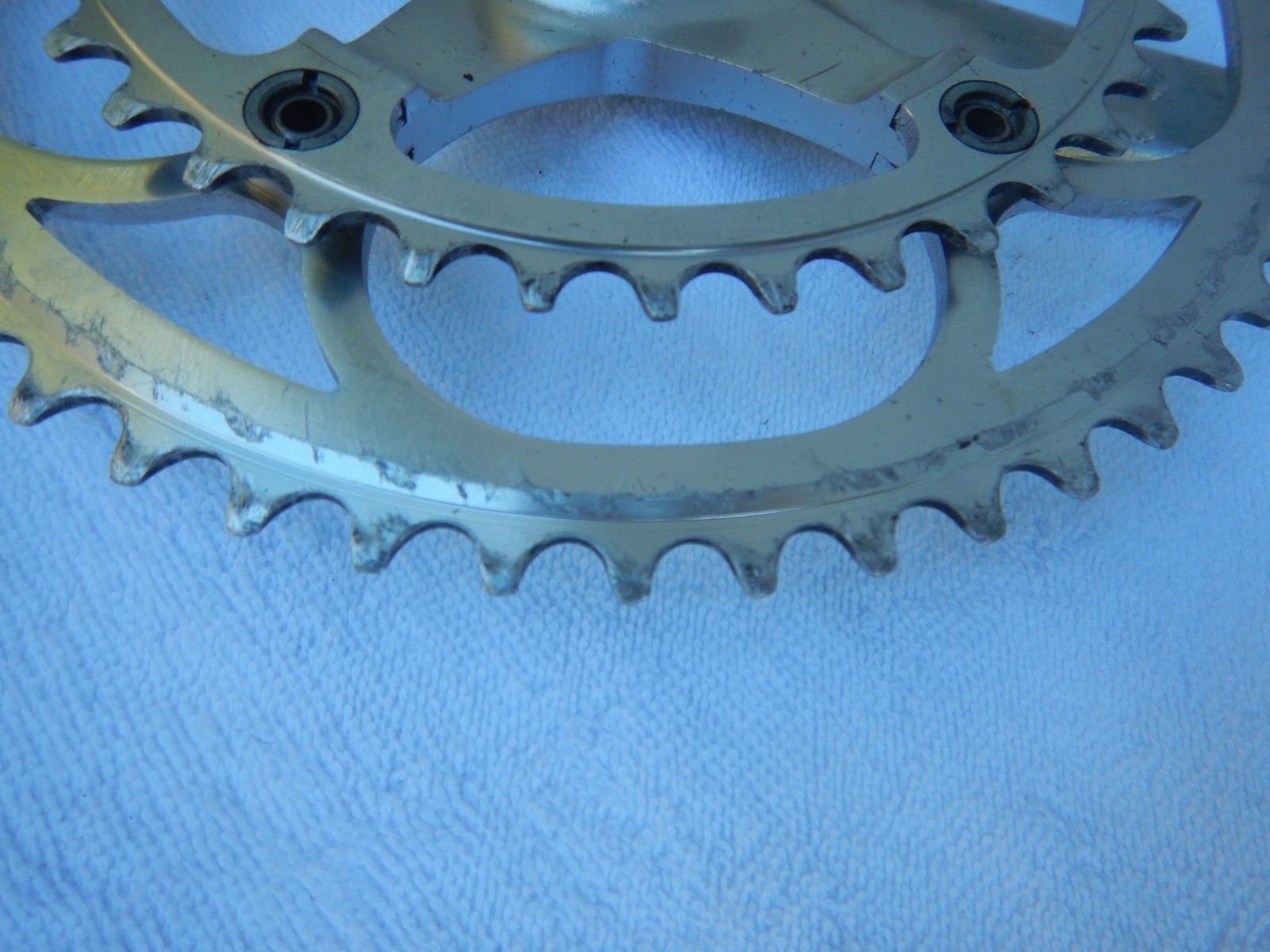 Campagnolo Croce D’Aune Road Racing Bike Double Cranks 170mm Crankset w/BB Campy