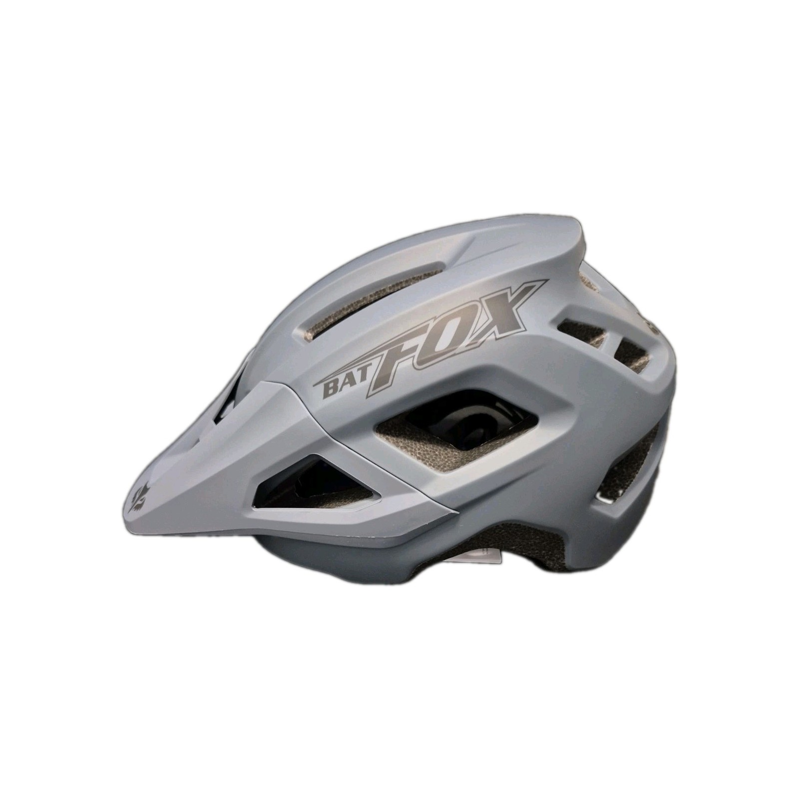 BATFOX MA057 Mountain Bike Helmet for Men & Women Cycling MTB – (LARGE – GRAY)
