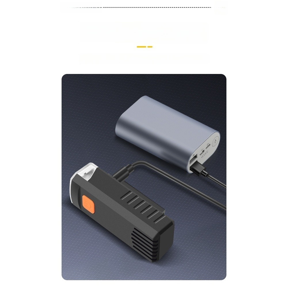 Rechargeable Front Light for Bicycle 100m Beam USB-C Quick Release Mount