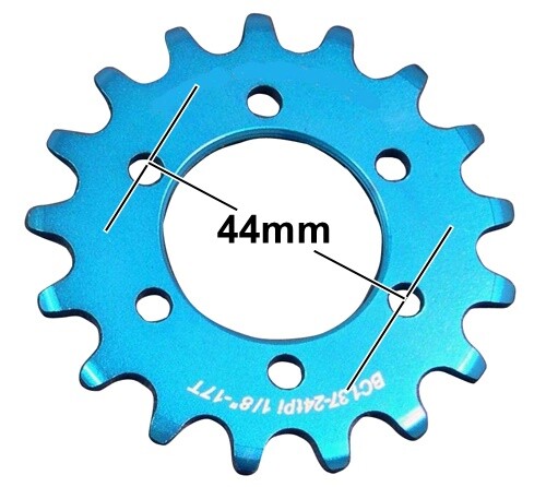 NEMESIS 20T FIXED GEAR COG – FOR DISC HUB – 1/8″ FIXIE – RED