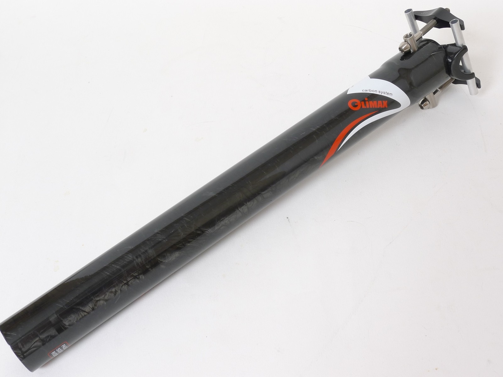 145g,34.9x350mm Climax SP02B UD gloss carbon Seatpost Ti Hardware Road MTB Black