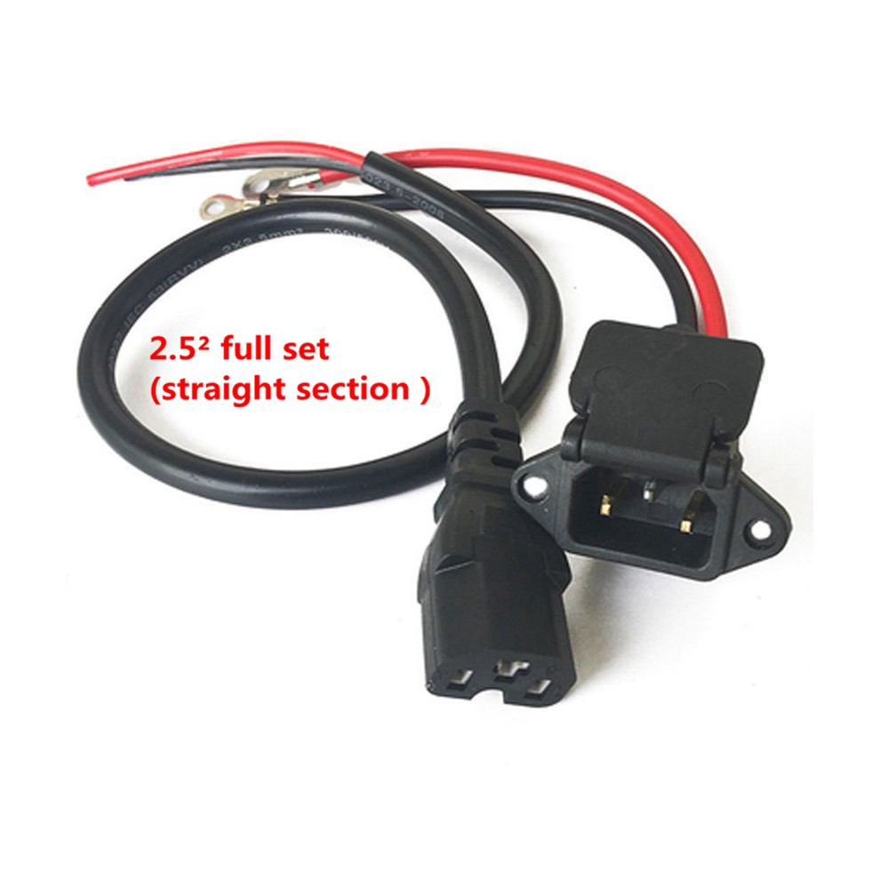 Electric Bike Battery Charging Socket E-Bike Battery Charger Male / Female plug