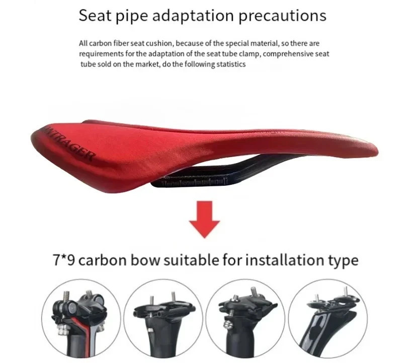 Bontrager Carbon Fiber Saddle/Seat for Road and Mountain Bike (270x145mm)