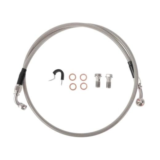 Silver Tone Hydraulic Front Brake Line Kit 46.5″/118cm for 16″/46.5″/16″