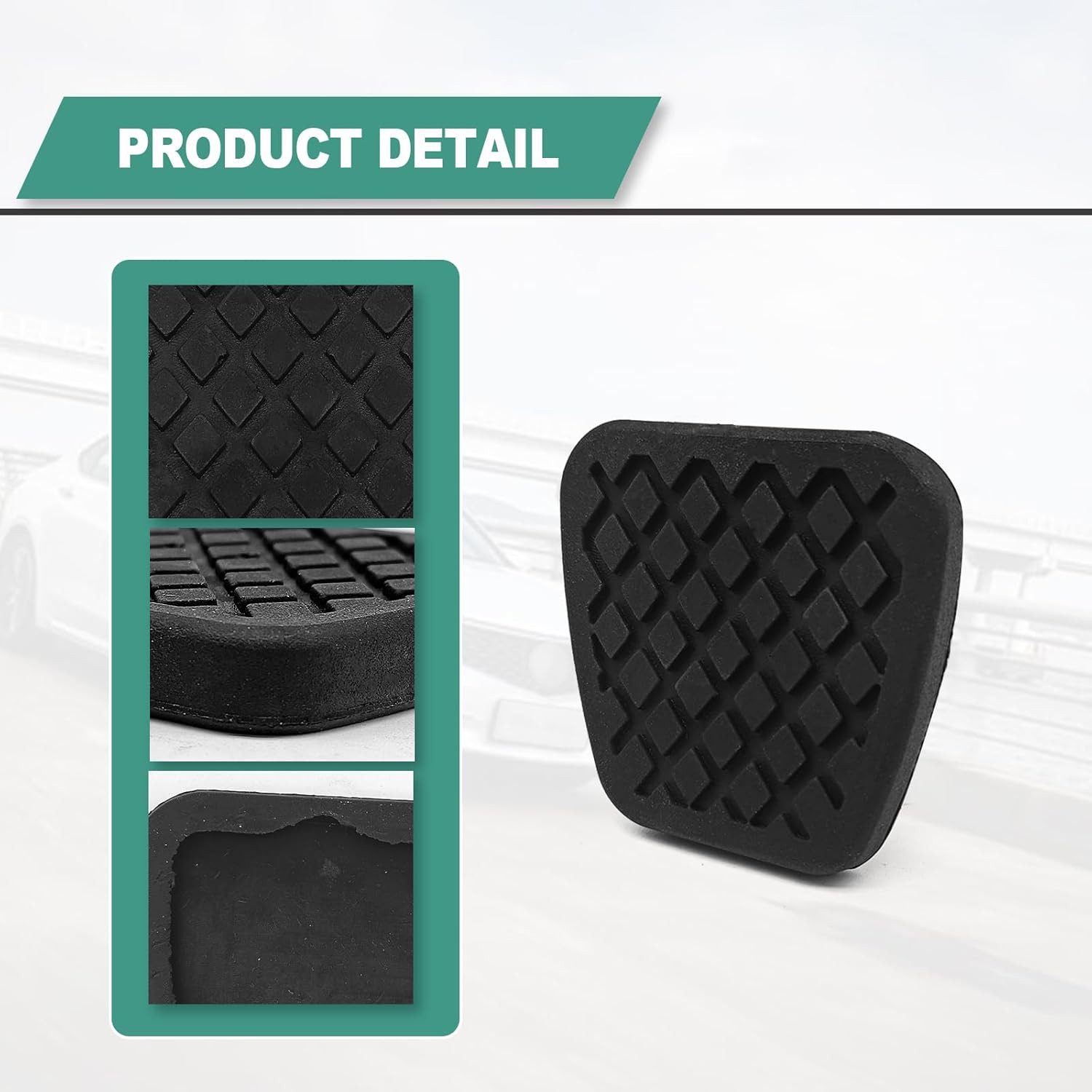 2 x Brake & Clutch Pedal Pad – Rubber Cover Pedal Pad Cover Replacement 46545