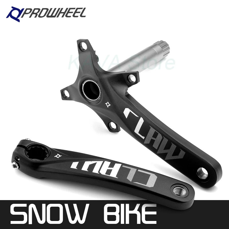 Snow Fat bike Crankset bicyle Crank Arm 104BCD Shaft 176/192mm Bottom Bracket