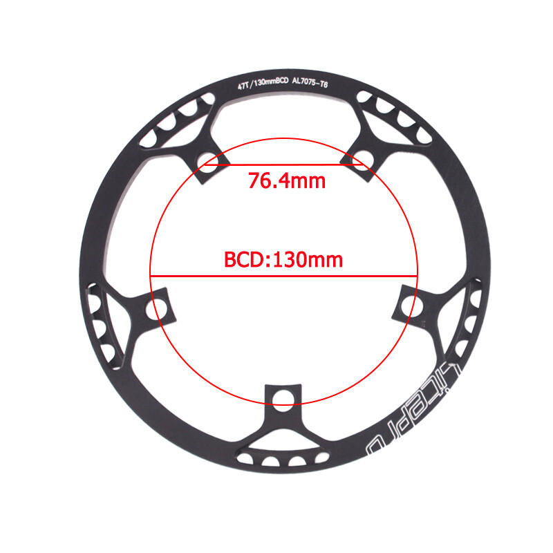 Litepro 130BCD ChainRing 45-58T W/Guard Road Folding Bike Single Chain Bolts CNC