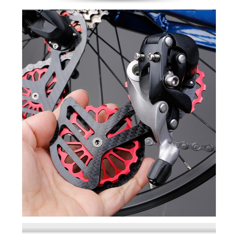 Lightweight Rear Derailleur Pulley Wheel Made of Carbon Fiber for Road Cycling