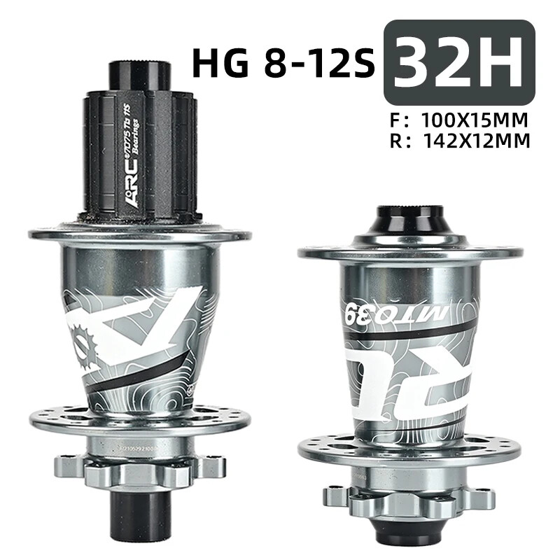 MTB Bicycle Front Rear Hubs 6 Pawls 114 Clicks Sealed Bearings Hubs HG Freehub