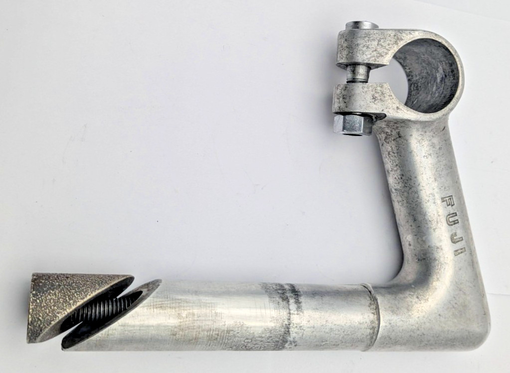 NITTO FUJI QUILL STEM JAPAN 22.2 25.4MM CLAMP 100MM ALUMINUM SILVER