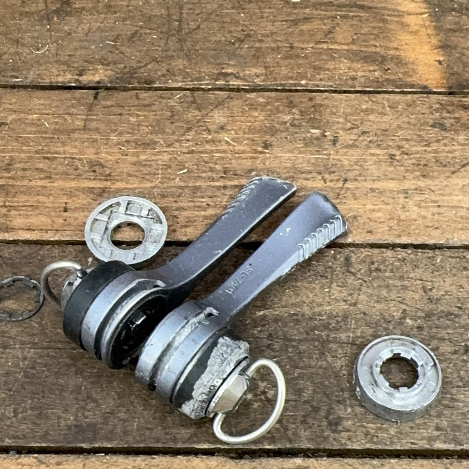 Vintage Shimano Dura-Ace Shifter Set SL-7401 7s PARTS Friction SIS