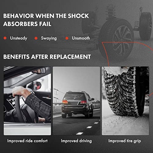 Rear Shocks Compatible with Jeep WK2 Series Grand Cherokee 2011 2012 2013