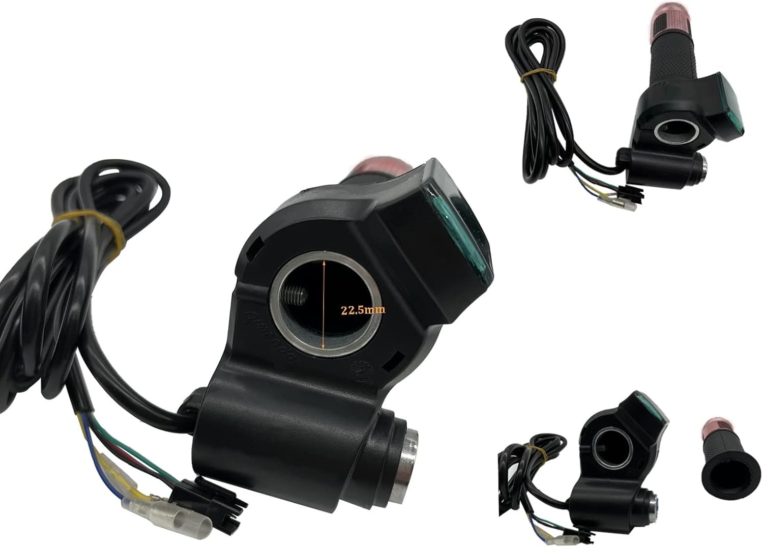1 Pair EBike Throttle Grip, Universal Electric Bicycle Scooter Twist Handleba…