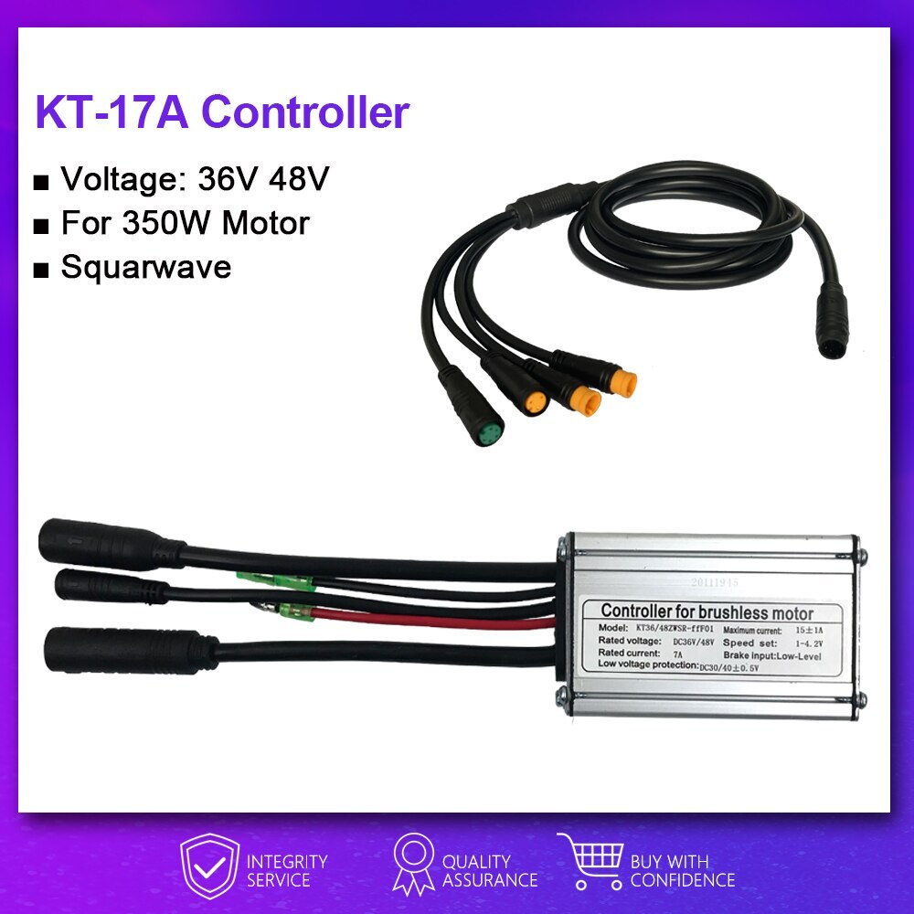 Squarewave Controller 15A-50A SM/Waterproof Plug Electric Bike Controller