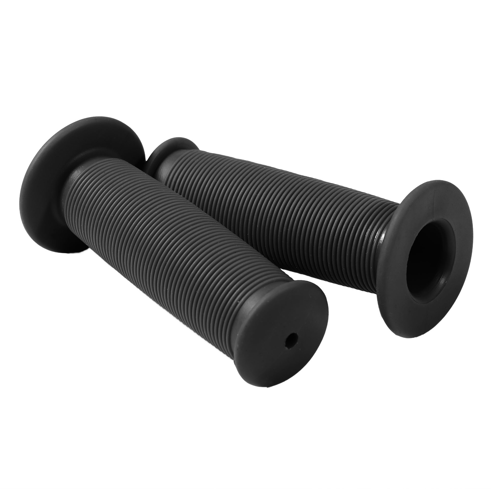 Motorcycle Scooter Bicycle Soft Rubber Handlebar Hand Grip Cover Black 22mm