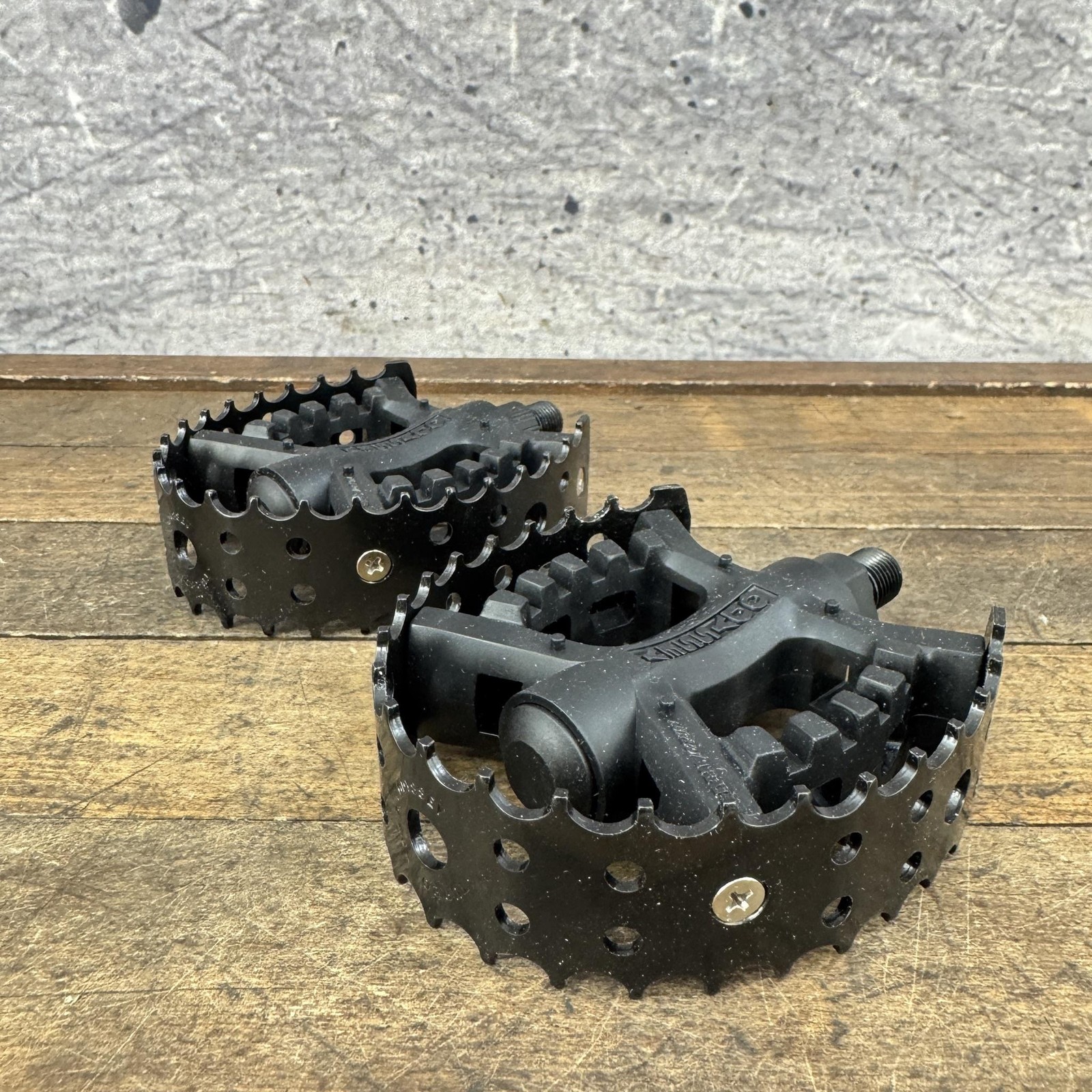 Vintage Odyssey Turbo Trap BMX Pedals 1/2 Black Old School BMX NOS Pair OPC
