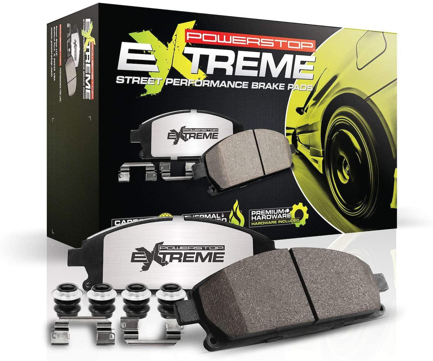 Power Stop Front Z26-1405 Z26 Extreme Performance Carbon-Ceramic Brake Pad