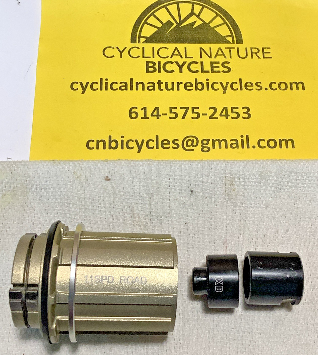 Sun Ringle/Reynolds HG 11/12 spd freehub body w/TA endcaps and 10spd spacer