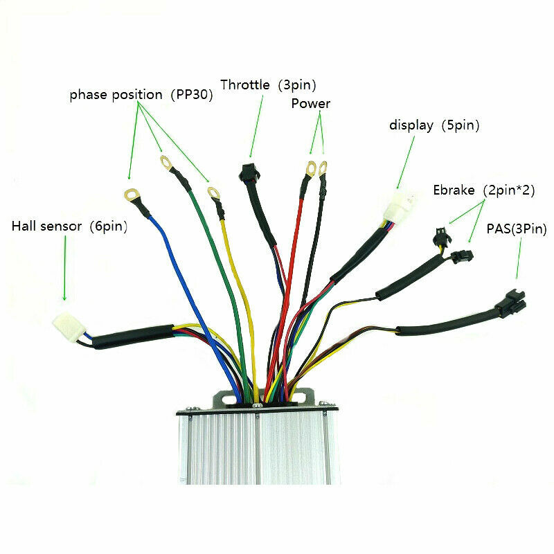 48V 36V 35A Ebike Electric Bicycle Controller For 1500W 1000W Brushless Motor