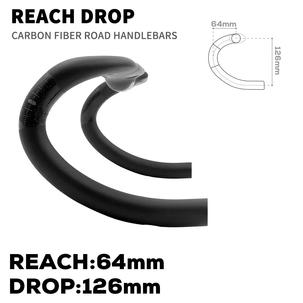 Aero Carbon Road Bike Drop Bar Full Internal Routing 5 Degree Flare 31.8mm Clamp