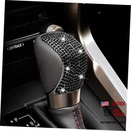 Bling Shift Gear Lever Accessories Fit for Lexus 16-18 ES350 15-22 NX300 Black