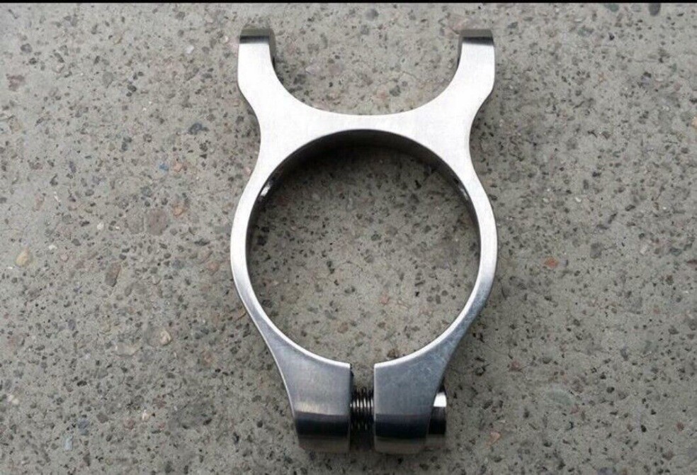 Titanium Seatpost Clamp With Rear Rack Holder 31.8 34.9/For Mountain / Road Bike