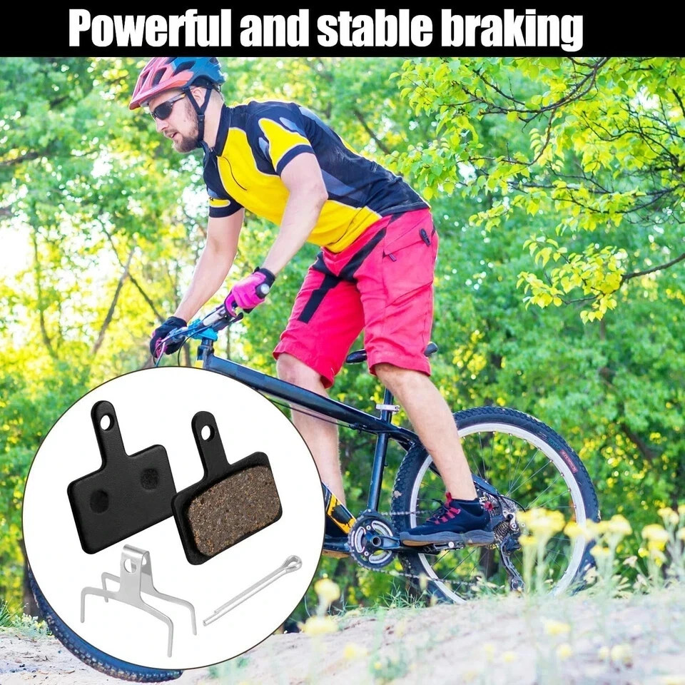 4 Pairs Bike Disc Brake Pads – Bicycle Brake Pads Replacement – Compatible with