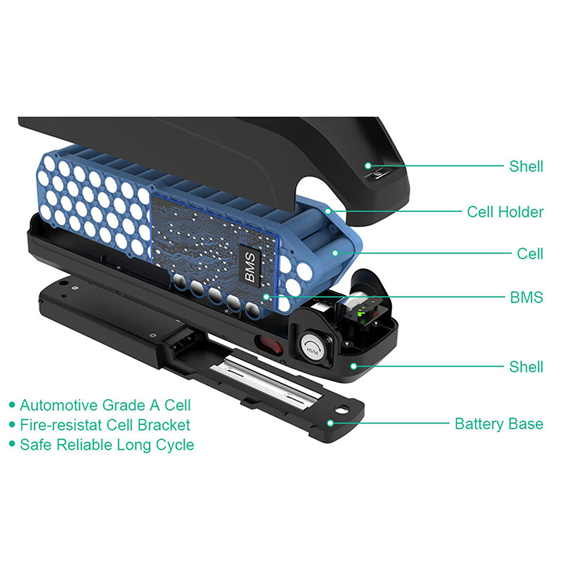 48V Ebike Battery 20Ah 30Ah 15Ah Hailong 0W-1500W Electric Bike Lithium Battery