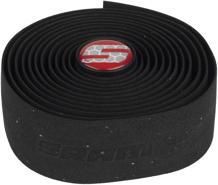 SRAM SuperCork Bar Tape Bundle Durable Synthetic Cork, Black, 2-Pack for