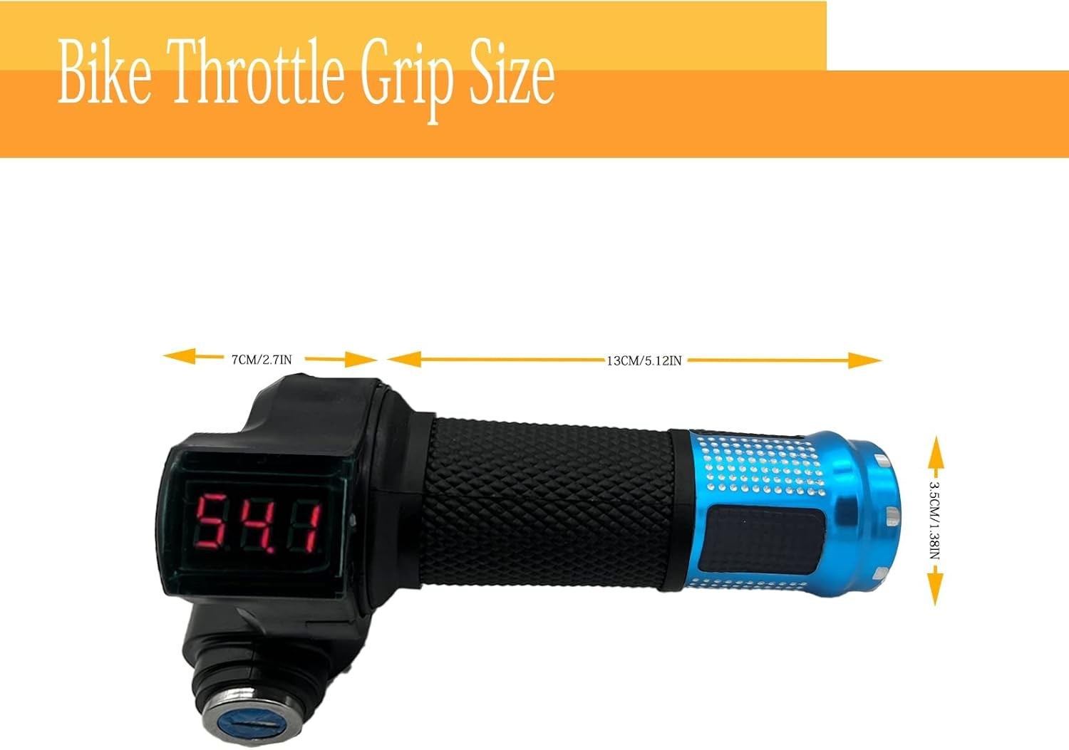 1 Pair EBike Throttle Grip, Universal Electric Bicycle Scooter Twist Handleba…