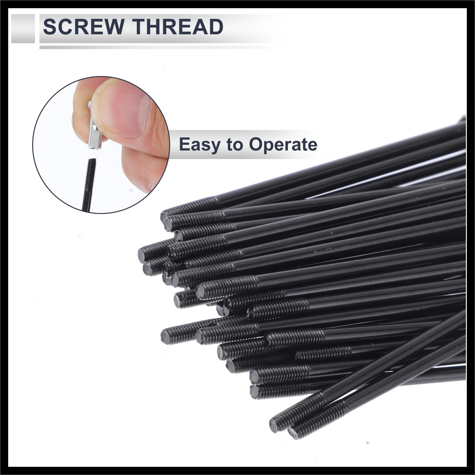 1 Set 13G 130mm Length Bicycle Spokes Nipple 45 Steel Universal