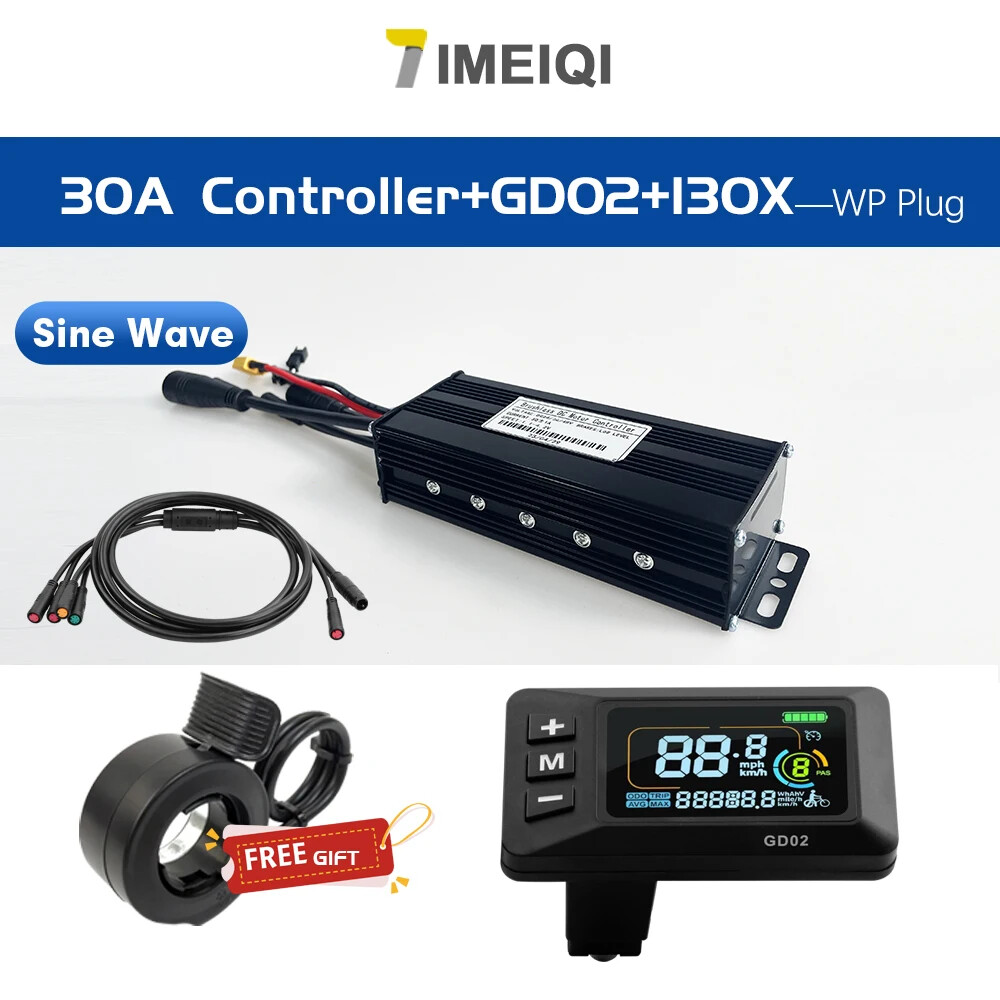 E-bike 3-mode Sine Wave 36V 48V 17A/26A/30A/40A Brushless Motor Controller Kits