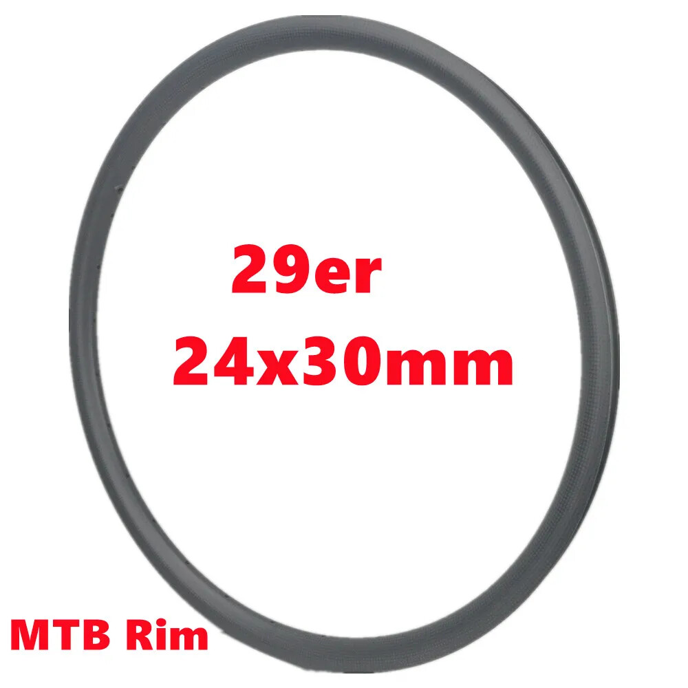 XC MTB Bicycle Rim 30mm Width 24mm Depth 29er UD Matte 28 Holes MTB Carbon Rim