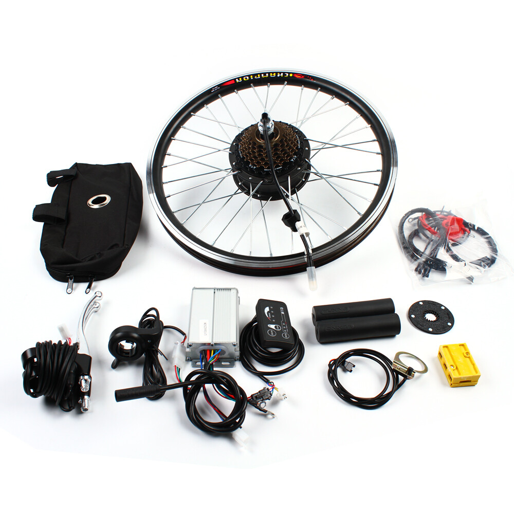 36V 250W 20″ E-Bike Rear Wheel Motor Hub Conversion Kit Electric Bicycle Cycling
