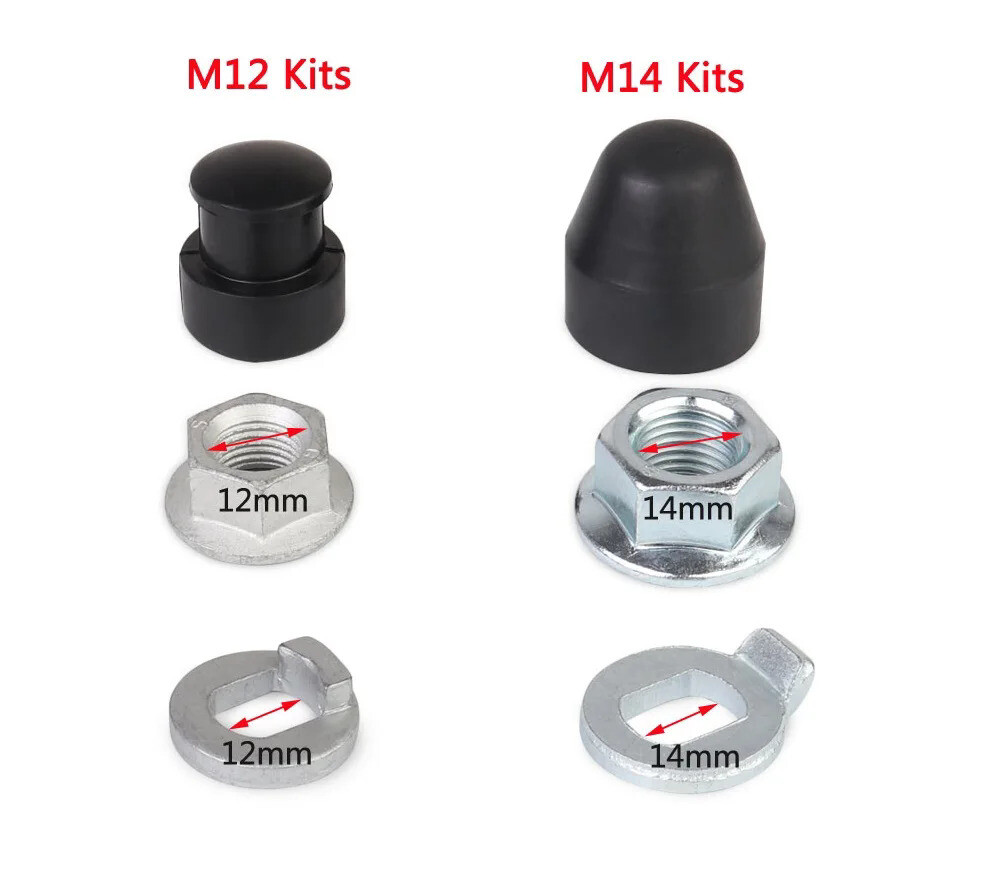 500W-5000W E-Bike Motor Screw M12 M14 Electric Bicycle Hub Motor Nuts Bushes Kit