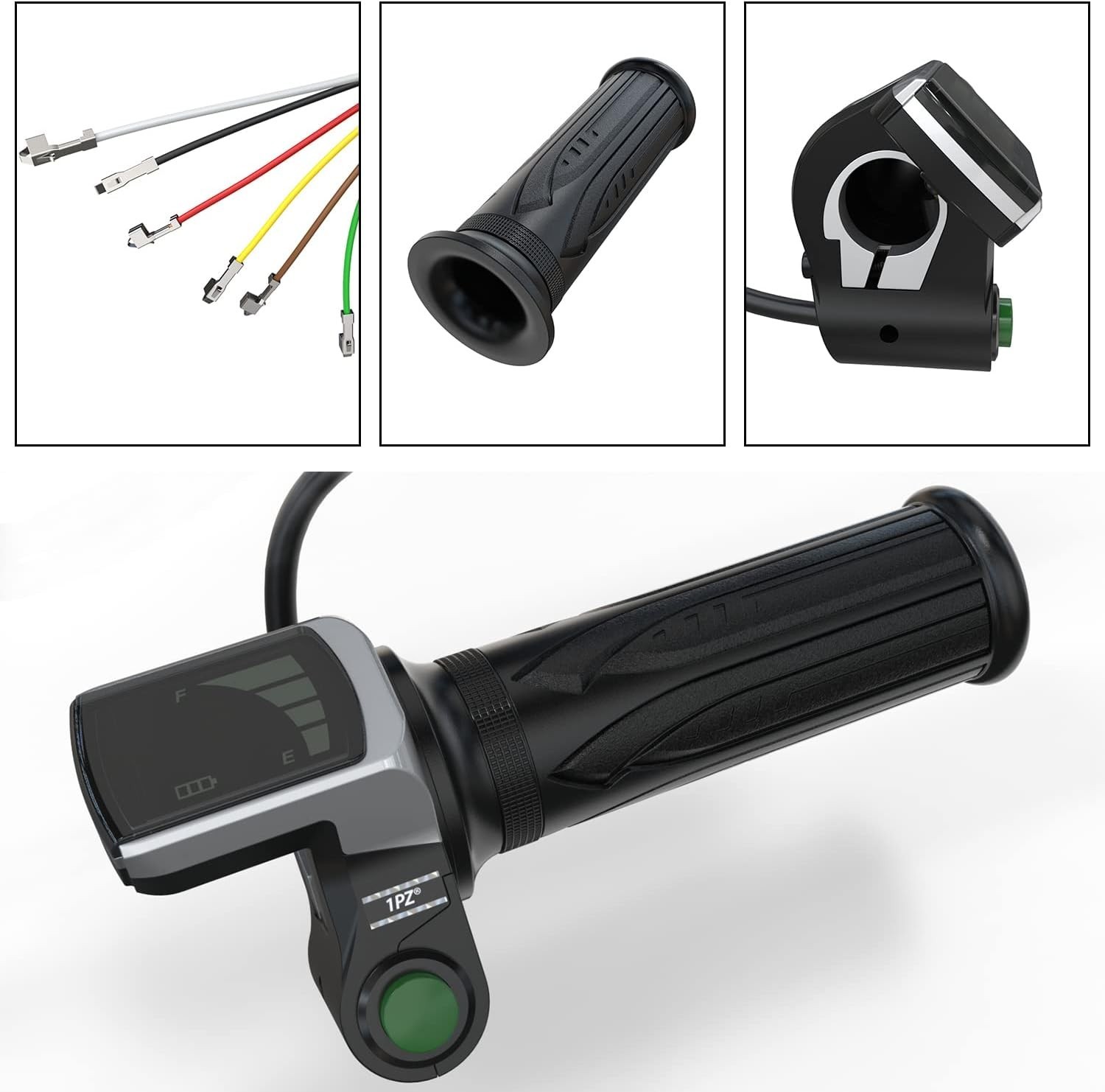 36V Throttle Grip with Waterproof LCD Display for Electric Bike or Scooter