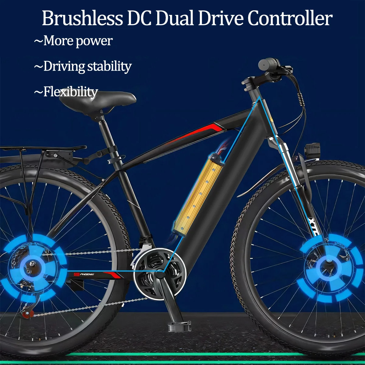 36V-60V 800W Sine Wave Dual Motor Controller 40A Quiet Smooth Drive for E-Bike