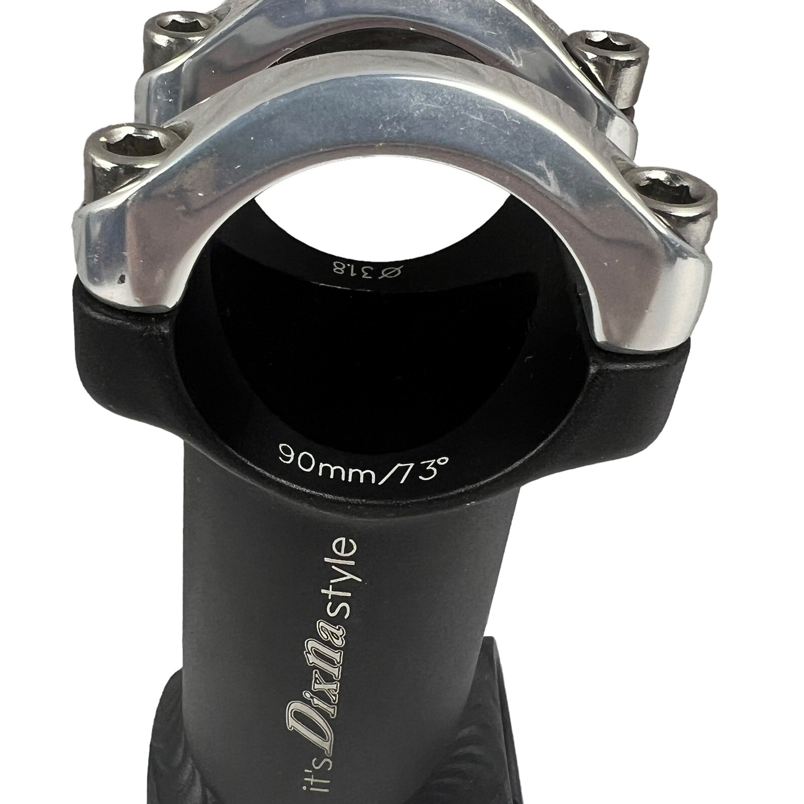 Dixna Fork Stem 90mm 31.8 4-6 Nm 8-10Nm Polished Black It’s Dixna Style