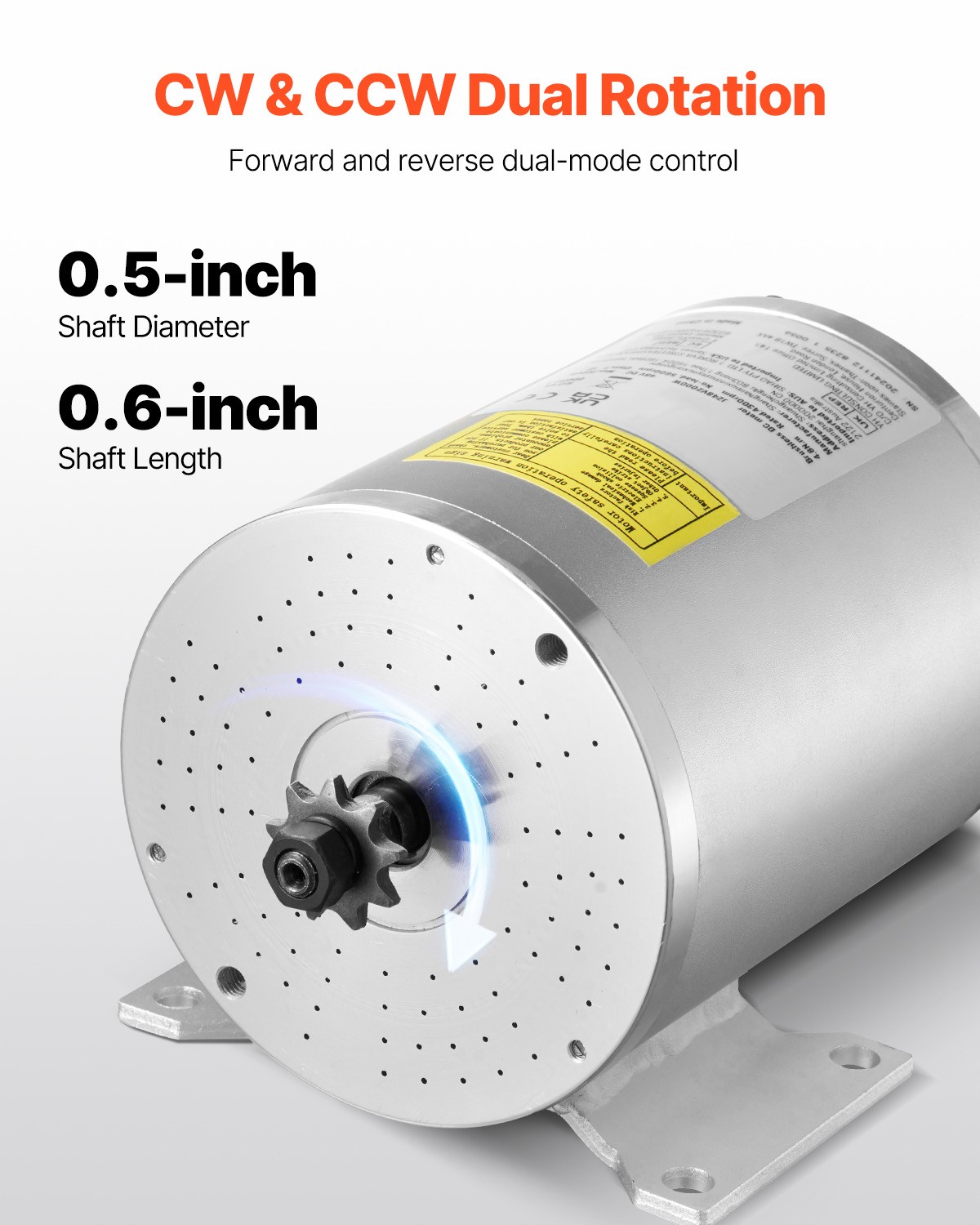 2000W Electric Brushless DC Motor Kit 48V 4300rpm Motor with Upgraded Controller
