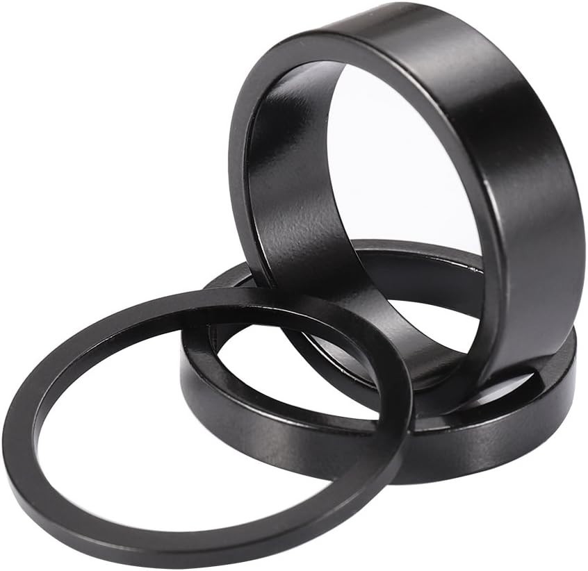 Versatile Aluminum Alloy Headset Spacer Set – 8 Pieces for Easy Bike Adjustments