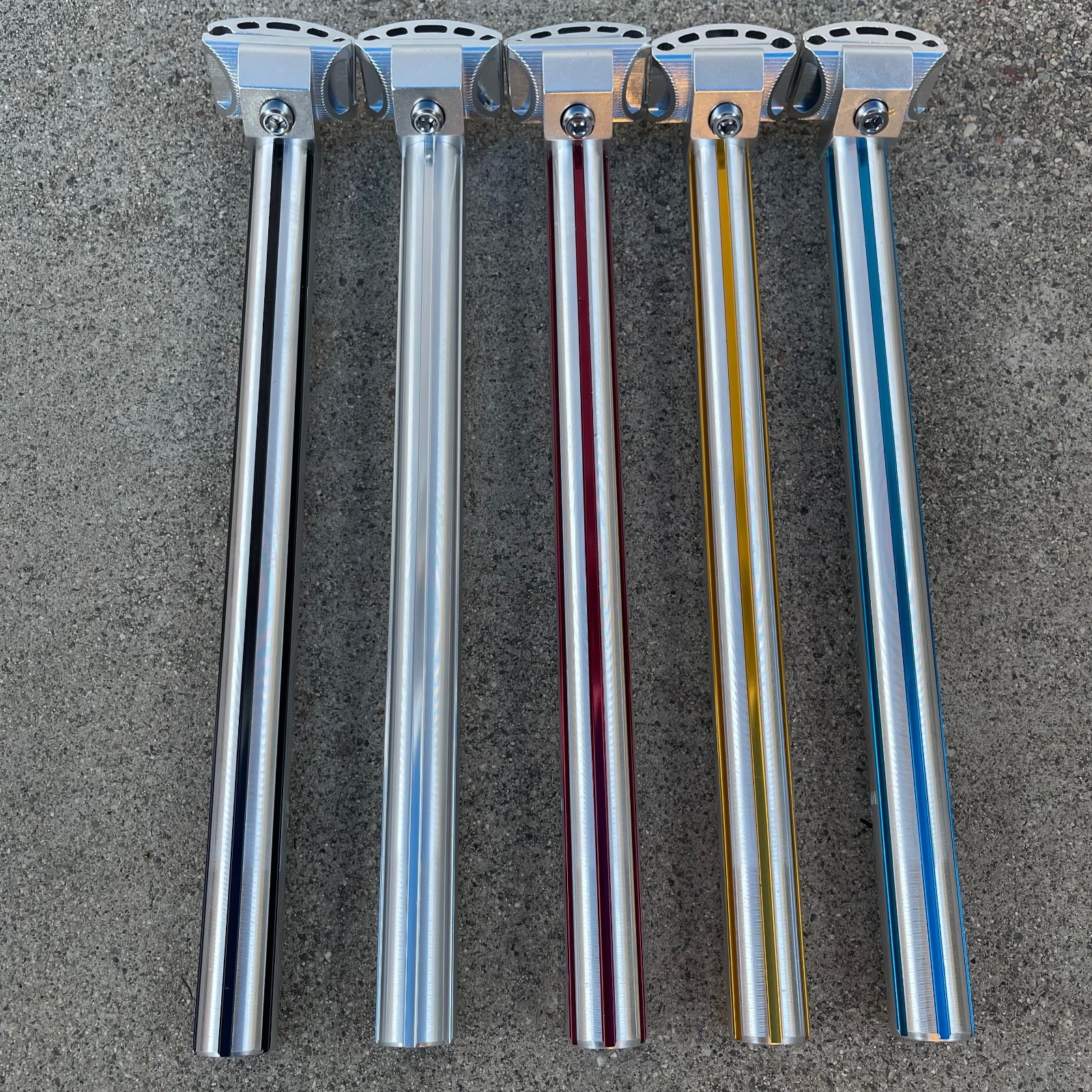 MCS ALLOY FLUTED SEAT POST 25.4MM BMX BIKE SEATPOSTS GT SE HARO REDLINE DYNO