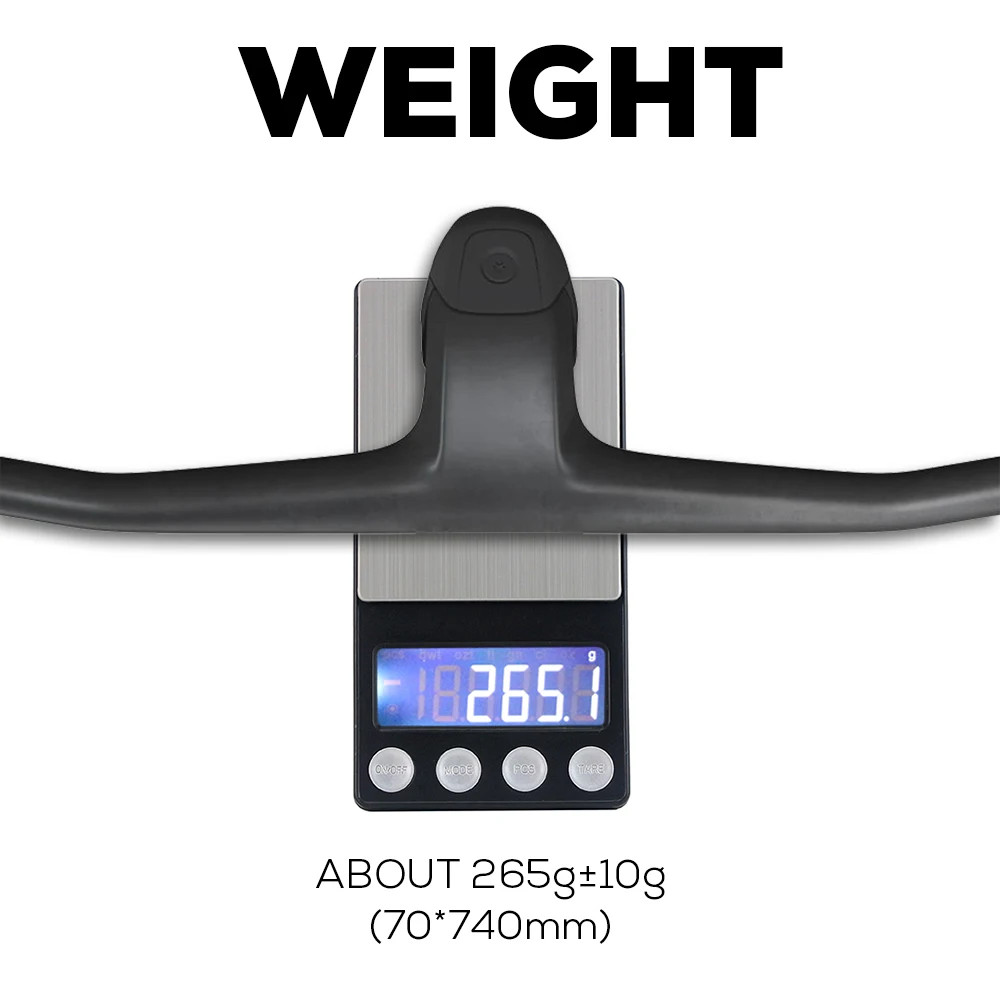 -40° Rise Full Carbon Mountain Bike Handlebar 28.6mm Integrated Cockpit Drop Bar