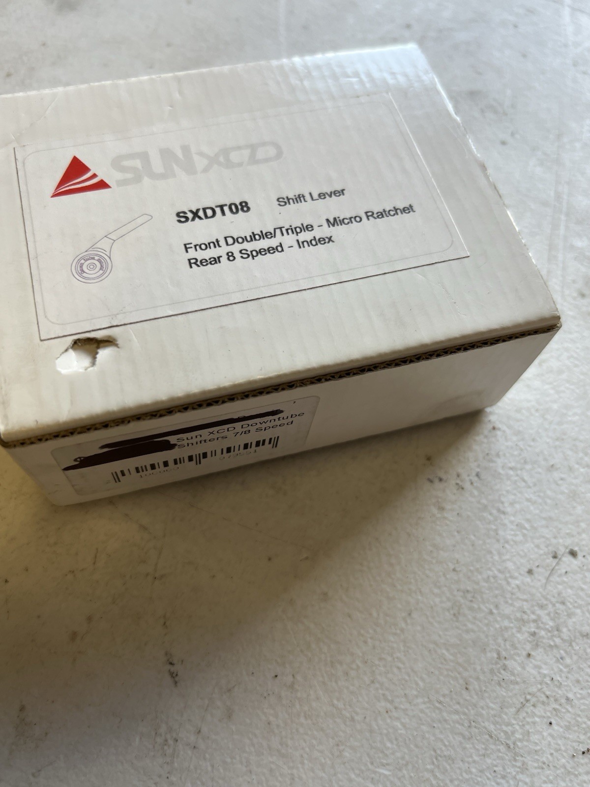 Sun XCD Braze On Down Tube Shifters 2/3 x 8 speed Indexed SXDT08 vintage Thumbie