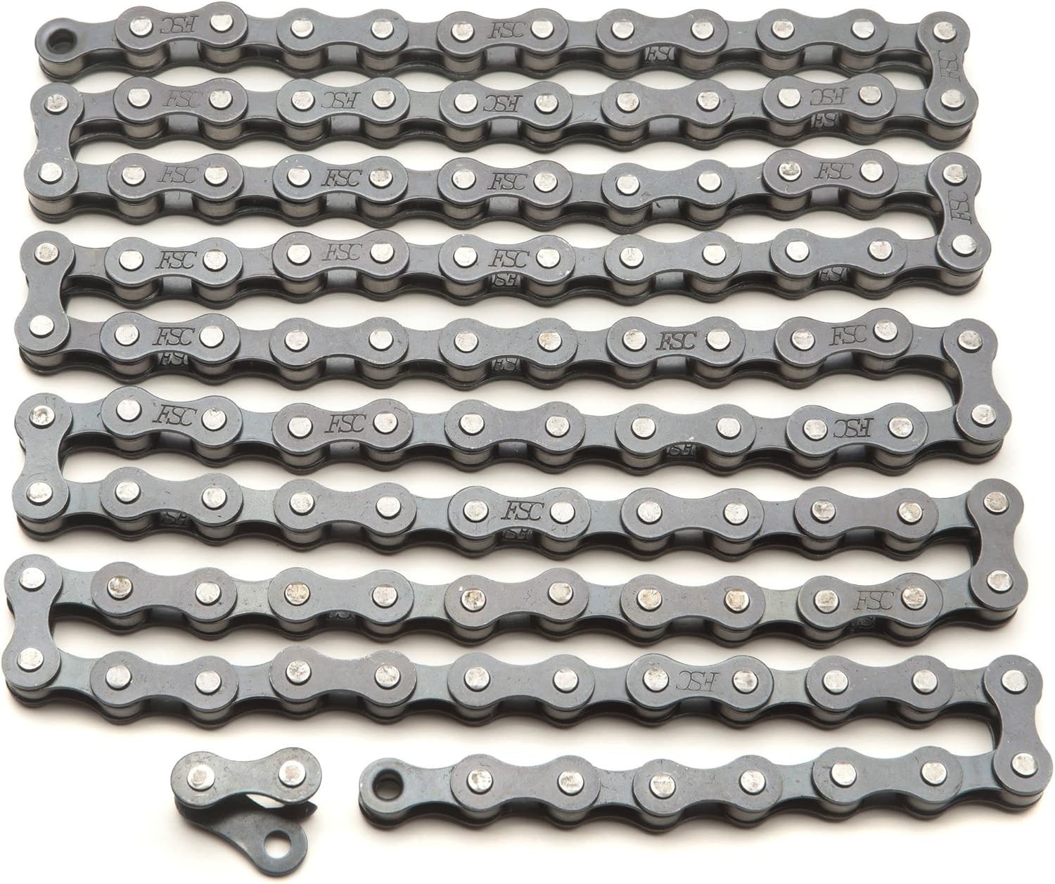 Heavy-Duty Steel Replacement Bike Chain 112 Links for Single & Multi-Speed Bikes