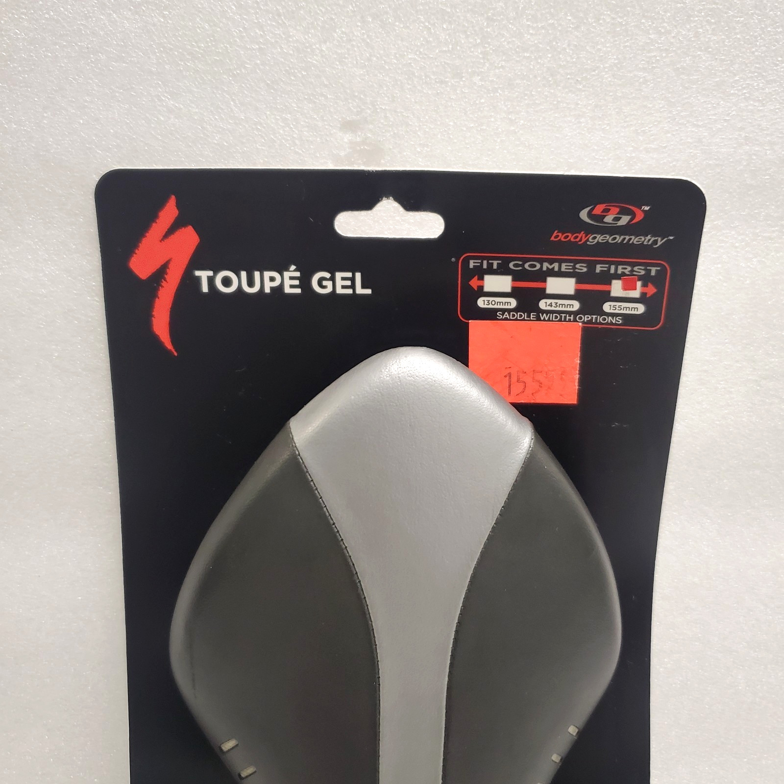 Fizik Arione Wing Flex Road Bike Saddle Black Gray Titanium Rails 155mm