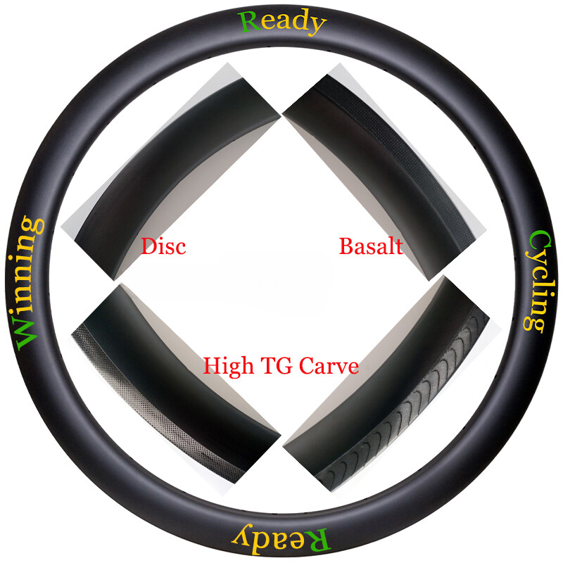 700C Gravel Road Bike Carbon Rim 30mm Wide 45mm Deep Disc Brake 24 28 32 Holes