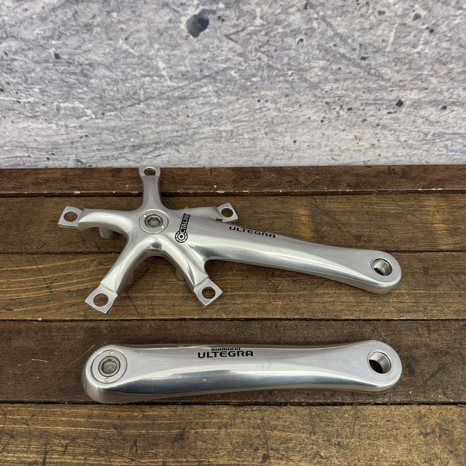Vintage Shimano Ultegra TRIPLE FC-6503 Crankset 172.5 130BCD Octalink Nice Logos