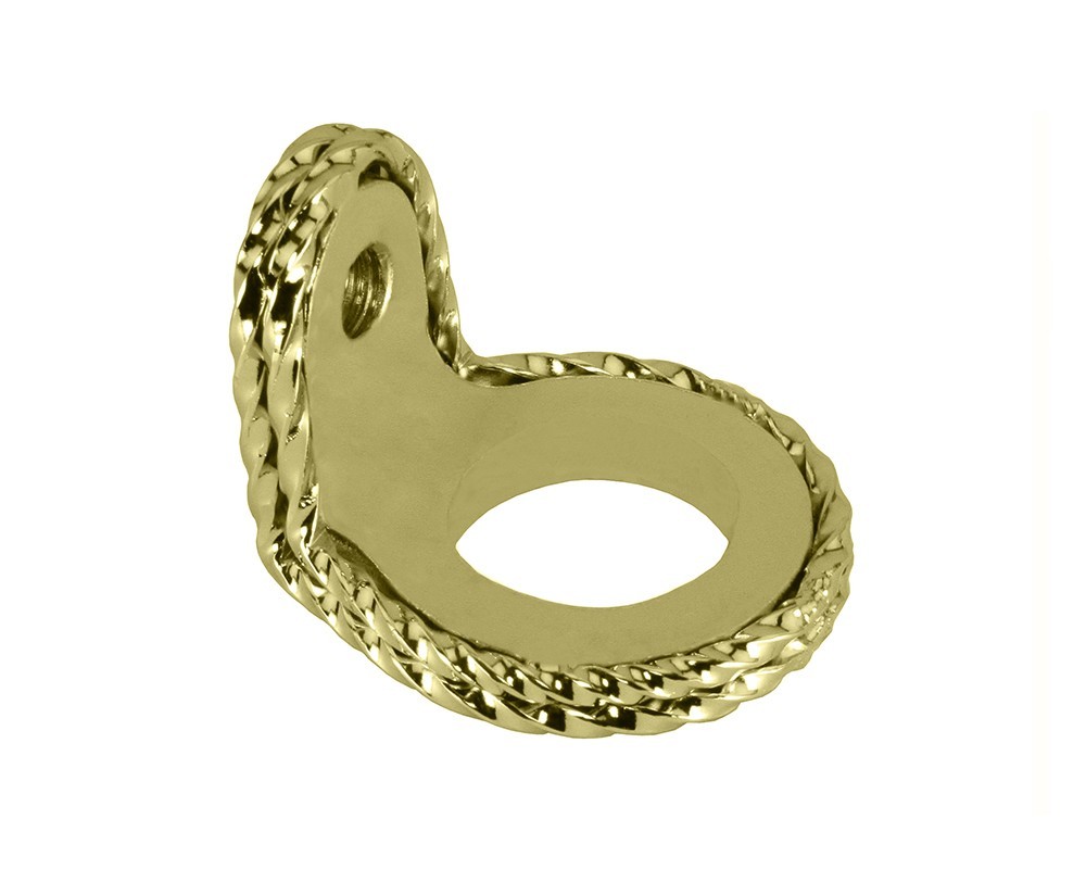 LOWRIDER Bicycle Spring Fork Ring 1″ Steerer 90d Twisted Gold Slammer Mount Ring